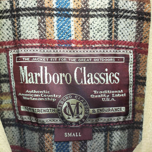 マルボロクラシックス Marlboro Classics MADE IN CROAZIA 裏地チェック切替 コットンジャケット メンズ import:S