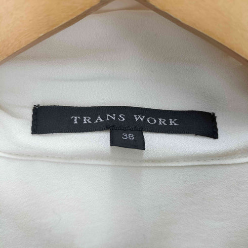 トランスワーク TRANS WORK ウォッシャブル ヴィンテージシフォンブラウス レディース JPN:38