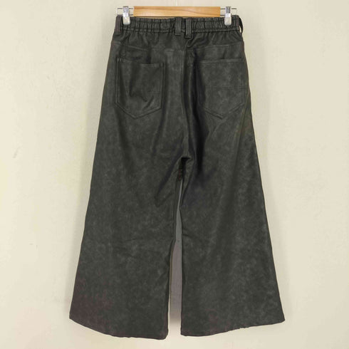 ノーアイディー NO ID. 24AW シンセティックレザーワイドフレアパンツ メンズ JPN:1