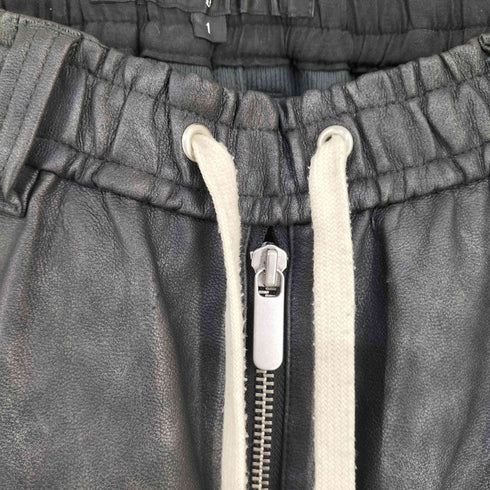 ノーアイディー NO ID. 24AW シンセティックレザーワイドフレアパンツ メンズ JPN:1