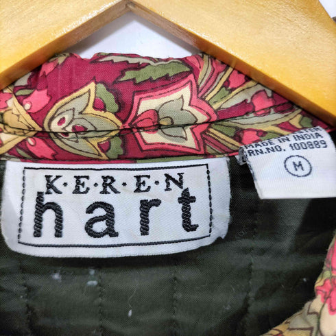KEREN hart 80-90s 総柄 キルティングジャケット レディース M