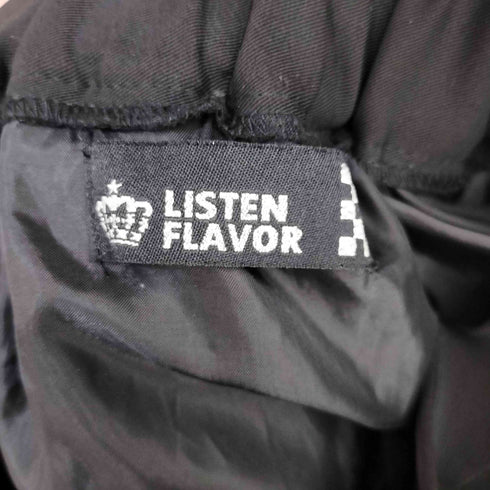 LISTEN FLAVOR アシンメトリー ドッキング フレア スカート レディース FREE