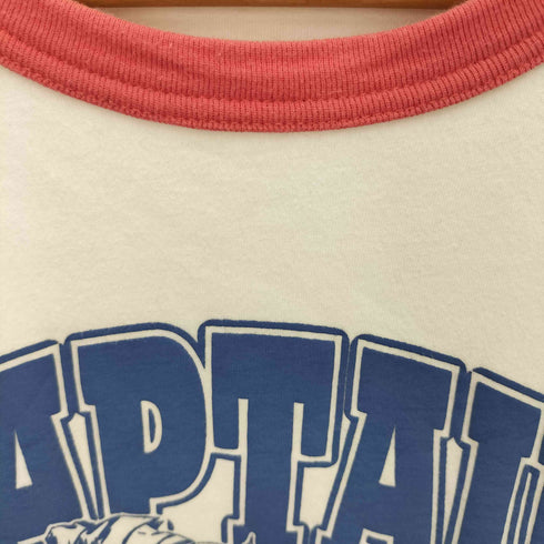 チャンピオン Champion コラボ キャラクター プリント ラグラン クルーネック S/S Tシャツ メンズ import:L