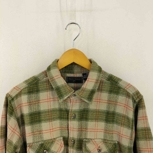 フイールドアンドストリーム FIELD&STREAM MADE IN INDIA 両フラップポケット コットンネルシャツ メンズ import:M