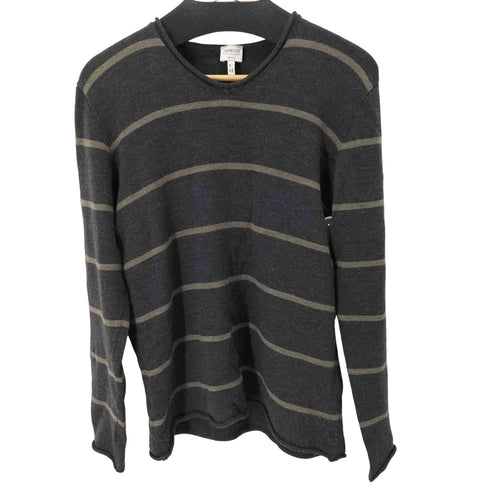 アルマーニコレツィオーニ ARMANI COLLEZIONI ロールネックボーダーウールニット メンズ EUR:50