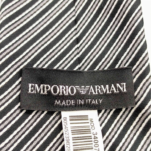エンポリオアルマーニ EMPORIO ARMANI ストライプ シルク混 ネクタイ メンズ