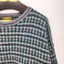 エディーバウアー Eddie Bauer 80-90s 黒タグ マルチカラー 総柄 ウールニット メンズ M