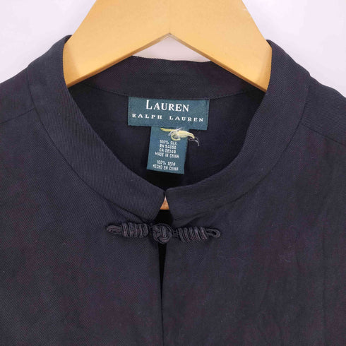 ローレンラルフローレン LAUREN RALPH LAUREN シルク チャイナシャツ レディース
