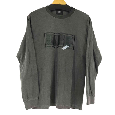 TODAY EDITION 両面プリント L/S Tシャツ メンズ JPN:M