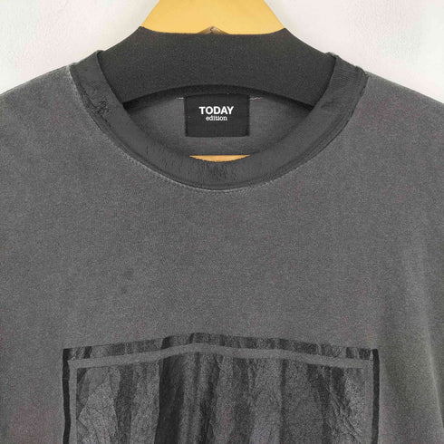 TODAY EDITION 両面プリント L/S Tシャツ メンズ JPN:M