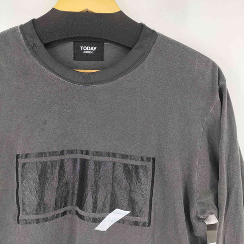 TODAY EDITION 両面プリント L/S Tシャツ メンズ JPN:M