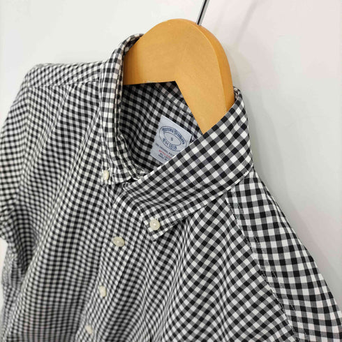 ブルックスブラザーズ BROOKS BROTHERS S/S EXTRA SLIM FIT ギンガムチェックボタンダウンシャツ メンズ import:S