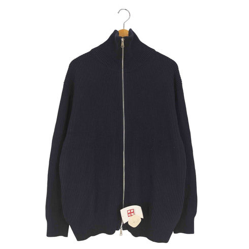 ザラ ZARA ドライバーズニット ジップアップ ニット カーディガン メンズ import:XL