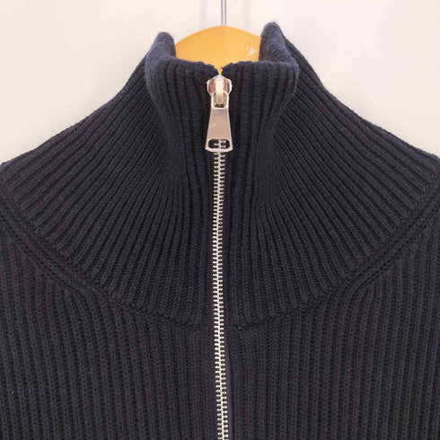 ザラ ZARA ドライバーズニット ジップアップ ニット カーディガン メンズ import:XL