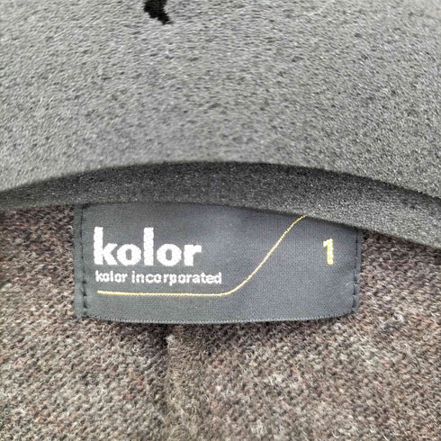 カラー kolor ラギット天竺 カーディガンジャケット メンズ JPN:1