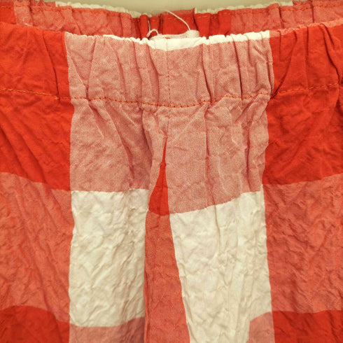ApuntoB 22SS イタリア製 EASY PANT ブロックチェック シアサッカー イージーパンツ レディース JPN:2