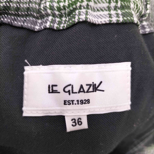 ルグラジック le glazik ウールチェックイージーパンツ レディース JPN:36