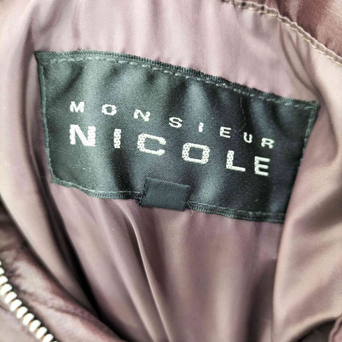ニコル NICOLE ラビットファー付き ダウンジャケット メンズ 50