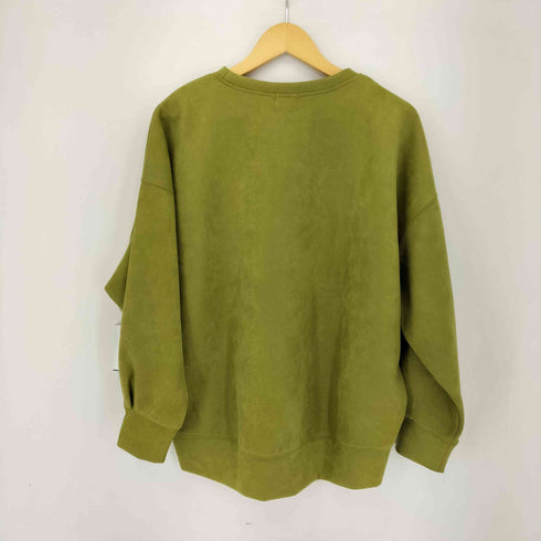 ユナイテッドアローズグリーンレーベルリラクシング UNITED ARROWS green label relaxing フェイク スエード ダンボール ジップ プルオーバー レディース