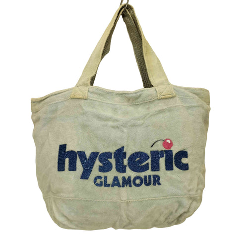 ヒステリックグラマー HYSTERIC GLAMOUR ロゴ プリント 裏地チェック パイル トート バッグ Y2K レディース