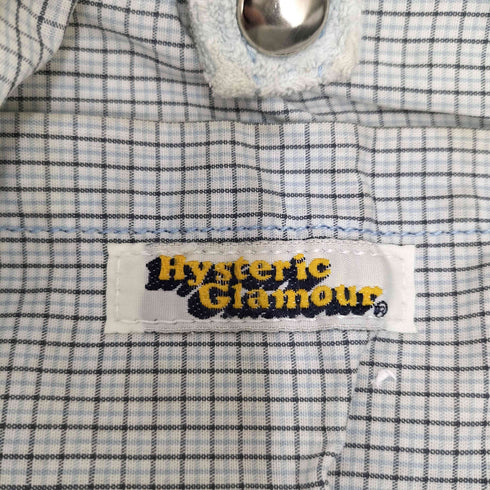 ヒステリックグラマー HYSTERIC GLAMOUR ロゴ プリント 裏地チェック パイル トート バッグ Y2K レディース