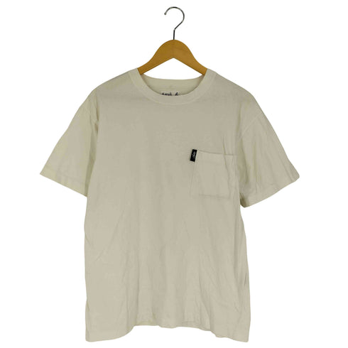 アニエスベーオム Agnes b.homme コットン 胸ポケット トカゲ クルーネックTシャツ メンズ JPN:2