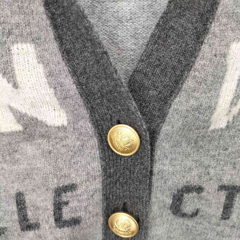 ランバンコレクション LANVIN COLLECTION 金ボタン アンゴラ混 フーデッド ニット カーディガン レディース EUR:40