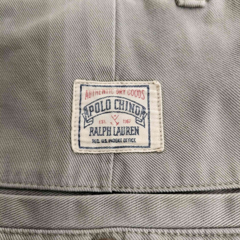 ポロバイラルフローレン Polo by RALPH LAUREN 90s マカオ製 POLO CHINO ポロチノ 2タック チノパン メンズ 33