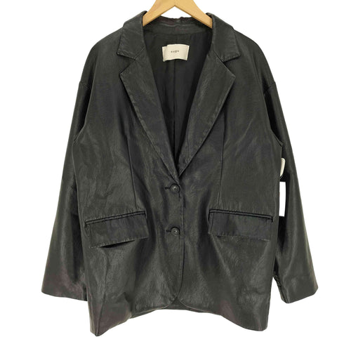 NUGU TAILORED ECO LEATHER JACKET テーラード エコ レザー ジャケット レディース FREE