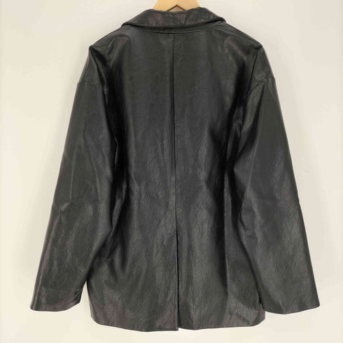 NUGU TAILORED ECO LEATHER JACKET テーラード エコ レザー ジャケット レディース FREE