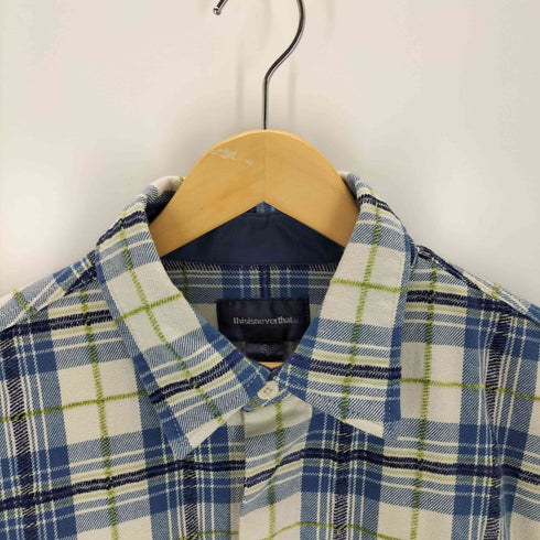 ディスイズネバーザット thisisneverthat ETLogo Plaid Shirt Jacket メンズ JPN:XL