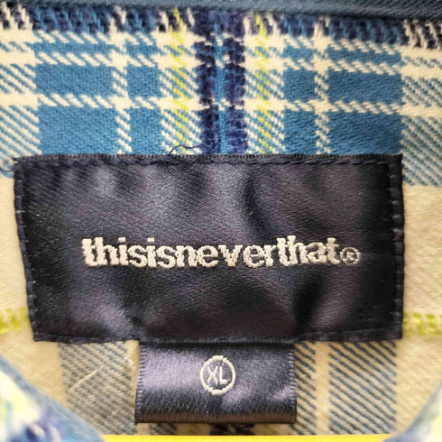 ディスイズネバーザット thisisneverthat ETLogo Plaid Shirt Jacket メンズ JPN:XL