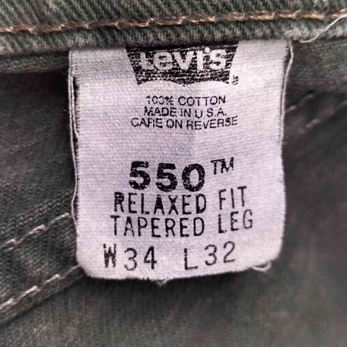 リーバイス Levis USA製 550 ジップフライテーパードデニムパンツ メンズ 34 32