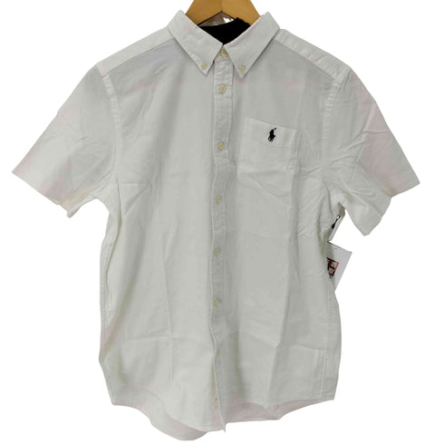 ラルフローレン RALPH LAUREN スモールポニー刺繍 ボタンダウン S/S シャツ レディース import:XL