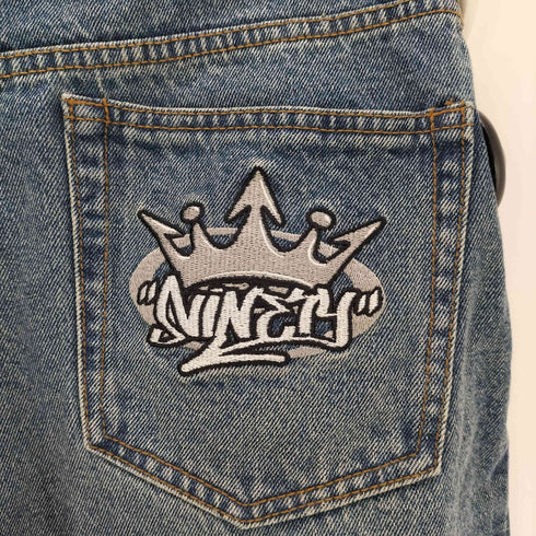 ナインティナインティ 9090 King Logo Vintage Like Denim メンズ JPN:L