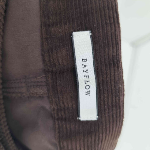 ベイフロー BAYFLOW コーデュロイセミフレアパンツ レディース JPN:3
