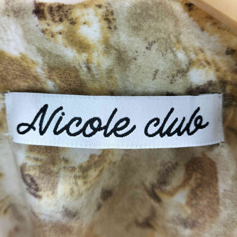 ニコル NICOLE パイピング柄ブラウス レディース 38