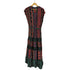 SAINT TROPEZ WEST DRESSES USA製 レーヨン ドローコード ノースリーブ ワンピース レディース 8