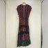 SAINT TROPEZ WEST DRESSES USA製 レーヨン ドローコード ノースリーブ ワンピース レディース 8
