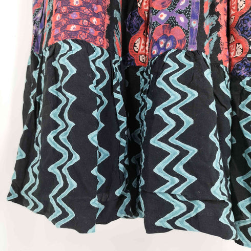 SAINT TROPEZ WEST DRESSES USA製 レーヨン ドローコード ノースリーブ ワンピース レディース 8