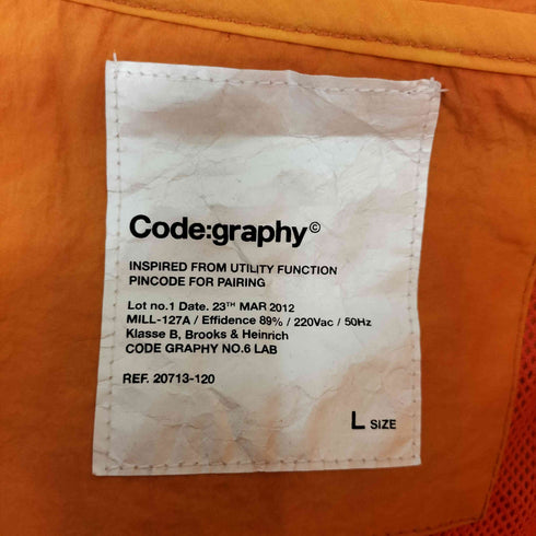 Code graphy Hooded Windbreaker Jacket メンズ JPN:L