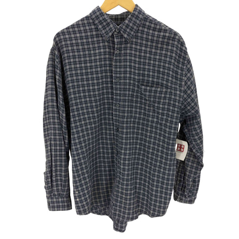 ストラクチャー STRUCTURE ボタンダウンチェックシャツ メンズ import:M