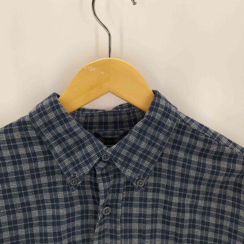 ストラクチャー STRUCTURE ボタンダウンチェックシャツ メンズ import:M
