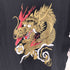 和柄 ドラゴン プリントTシャツ メンズ import:L