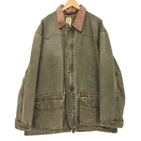 カーハート Carhartt 2003年 YKKジップ ブランケットライナーフェードビッグシルエット ダック地 SANTA FE COAT メンズ