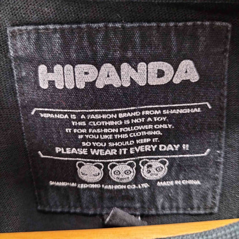 ハイパンダ HIPANDA ラインストーン キャラクタープリントTシャツ メンズ import:XL
