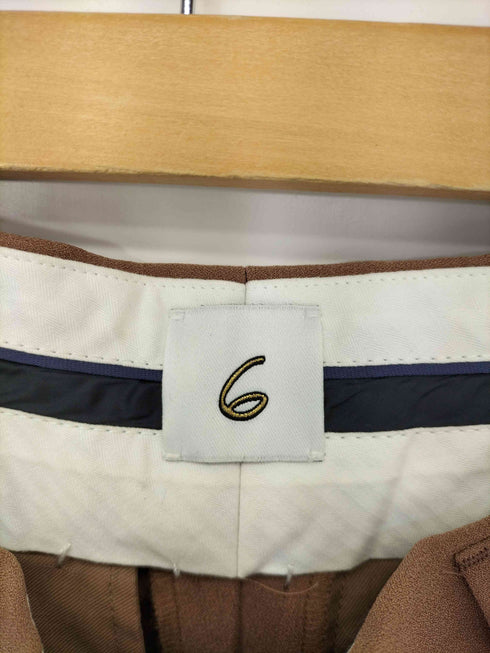 ロクビューティーアンドユースユナイテッドアローズ 6 BEAUTY & YOUTH UNITED ARROWS GEORGETTE TUCK PANTS レディース 36