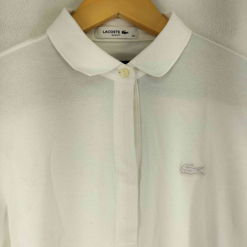 ラコステ LACOSTE SLIM FIT ワンポイント刺繍 S/S ポロシャツ レディース JPN:40