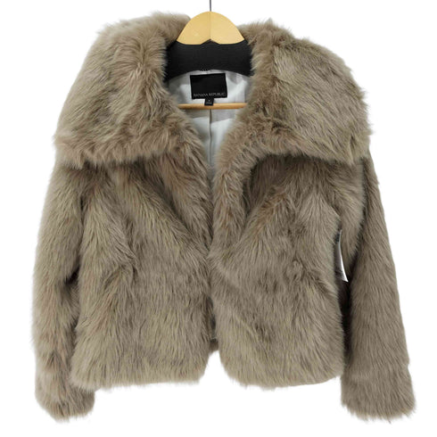 バナナリパブリック BANANA REPUBLIC FAUX FUR SHORT JACKET レディース import:S