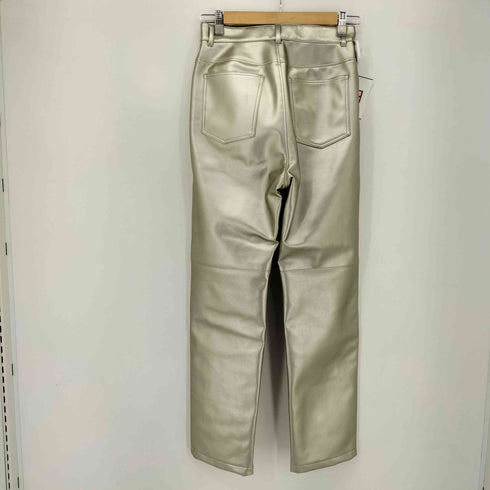 ロクビューティーアンドユースユナイテッドアローズ 6 BEAUTY & YOUTH UNITED ARROWS SILVER COLOR FAKE LEATHER PANTS レディース 36